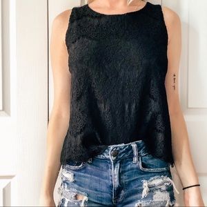 NWT Lacey Black Tank